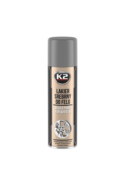 K2 Spray vopsea argintiu pentru jante auto, Profesional 500ml