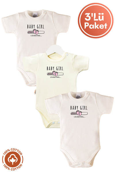 miniel organic بدلة أطفال بناتي مصنوعة من القطن بنسبة 100% مطبوعة من عمر 0 ​​...