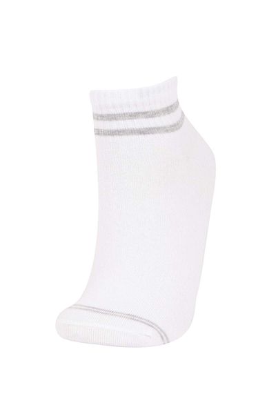 DeFacto Women's 5-Piece Cotton Booties Socks D4837Axns