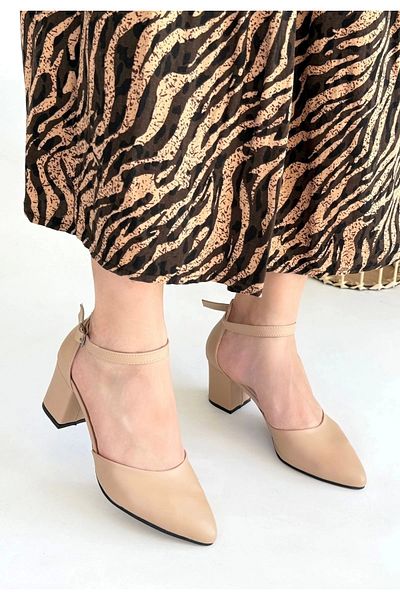 ETİLER COLLECTION Mulen Nude Skin Heeled Shoes