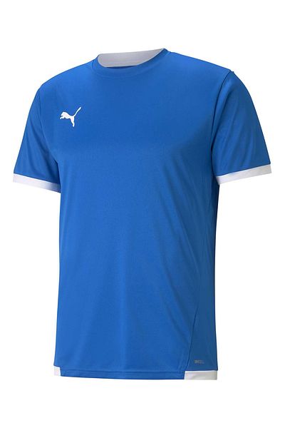 Puma Μπλουζάκι με στρογγυλή λαιμόκοψη από μαλακό υφασμάτινο αναπνεύσιμο ύφασμα Πολύχρωμο μπλουζάκι Τζέρσεϊ