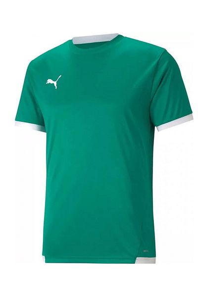Puma Μπλουζάκι με στρογγυλή λαιμόκοψη από μαλακό υφασμάτινο αναπνεύσιμο ύφασμα Πολύχρωμο μπλουζάκι Τζέρσεϊ