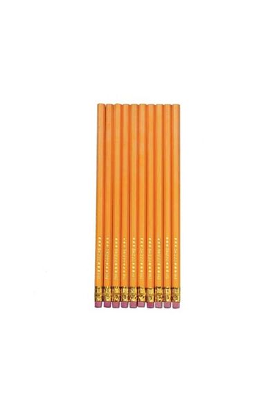 Herlitz Creioane grafice cu radieră, material lemn, mină HB, set de 10