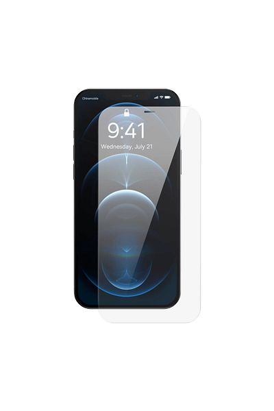 Baseus Szkło hartowane do iPhone 12 Pro Max z osłoną na głośnik 0.4mm ZESTAW