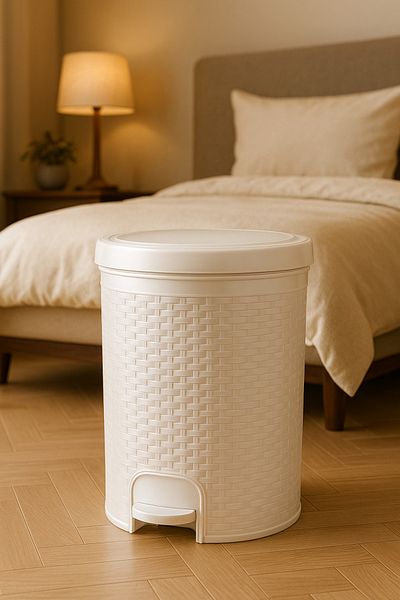 ALMUFARREJ Discreet Design, Remarkable Quality – Premium Foot Pedal Trash Can