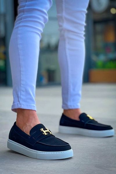Skygo KB-027 Kuback Unlaced Black Suede H Casual Men's Shoes