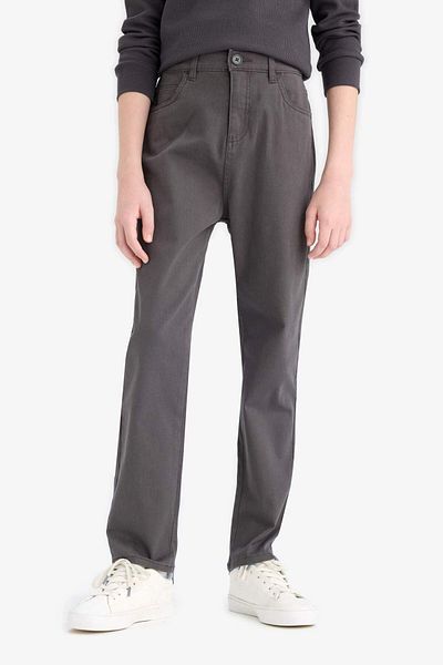 DeFacto Boy's Straight Leg Gabardine Trousers U3254A625Au