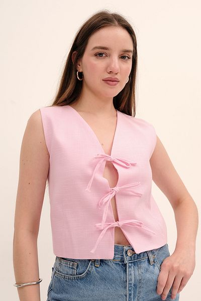Addax Front Tie Vest Y3853-Y12
