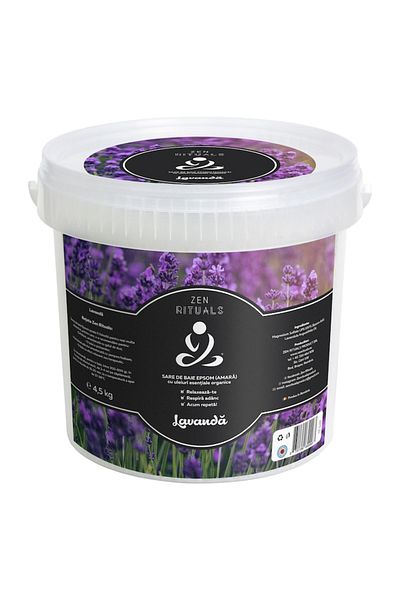Zen Bath Salt Epsom Bath Salt with Lavender Essential Oil, Zen Bath Salt, 4.5 kg
