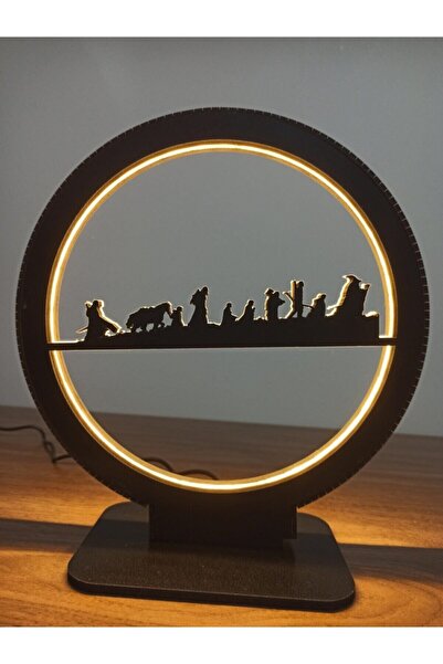 Bundera Yüzüklerin Efendisi Temalı Masa Üstü Gece Lambası, Şık ve Kullanışlı Tasarım