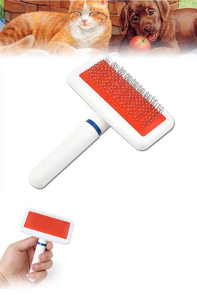 Fresh Moon Pet Comb with Handle Cat Dog Hair Detangling Apparatus Flea and Tick Collector Comb