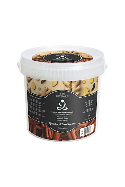 Zen Bath Salt Sare de baie Epsom cu ulei esențial de scorțișoară și ghimbir, ...