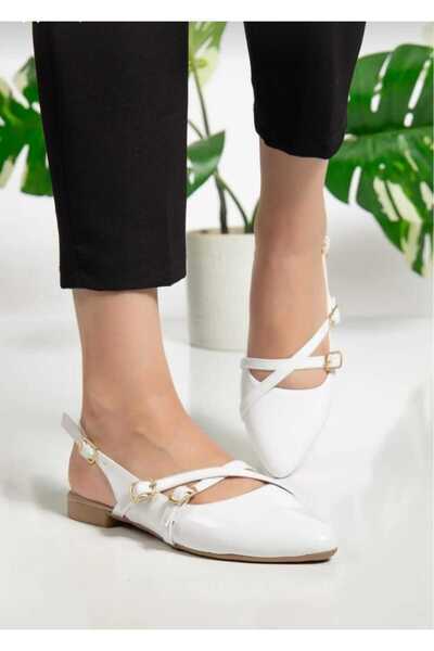 Dubais Shoes Pably din piele lacuită (toc de 2 cm) pantofi cu vârf ascuțit-D3