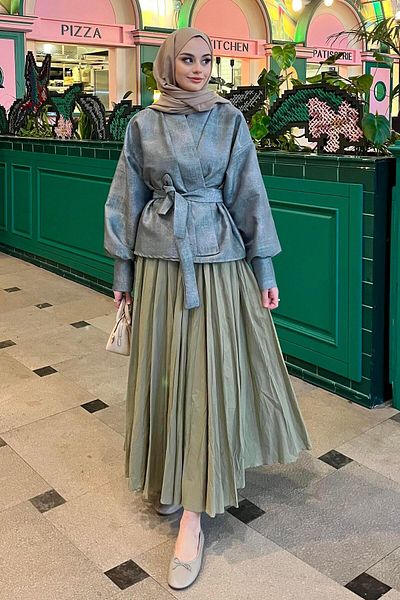 BİNAAR Kraş Skirt Defne