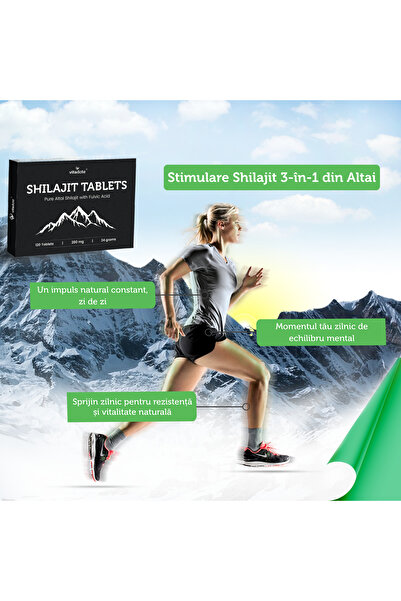 Vitadote ® Pure Shilajit 24,000mg – 120 Vegan Tablets Altai Mumie – Mineral Supplement