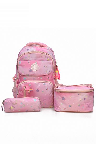 ELATAE Set of 3 Primary School Bags School Bag & Thermal Lunch Bag & Pen Holder 1390