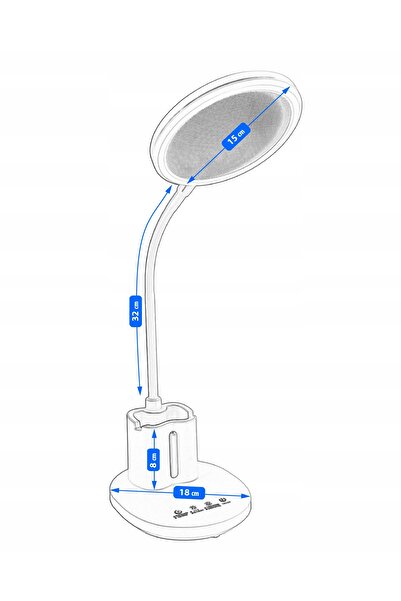 jumi LAMPKA BIURKOWA szkolna NA BIURKO stołowa LED