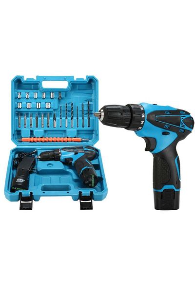 Toybox 12 volt cordless drill and tool kit
