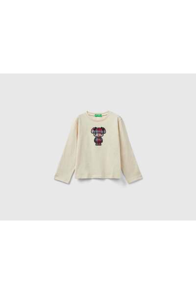 United Colors of Benetton تي شيرت مطبوع للأطفال