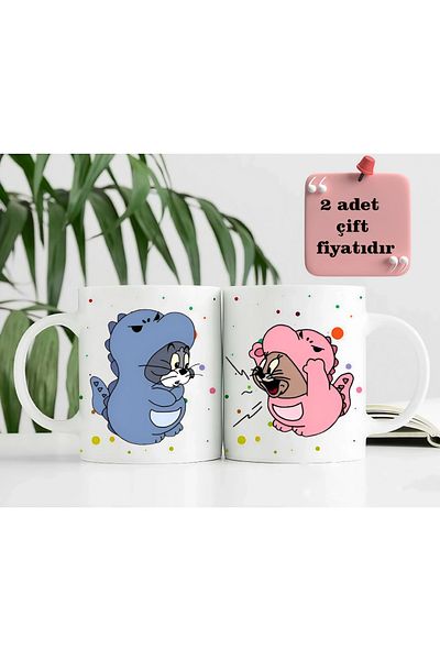 RHG Art 2-Piece Couple Lover Mug Cup Coffee Tea Cup 2 Pcs