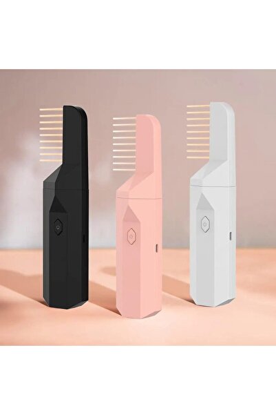 Yuwell YU WELL Upgraded 2 in 1 Electric Comb Bakhoor Incense Burner Hair Comb (PINK)