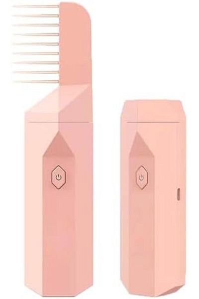 Yuwell YU WELL Upgraded 2 in 1 Electric Comb Bakhoor Incense Burner Hair Comb (PINK)