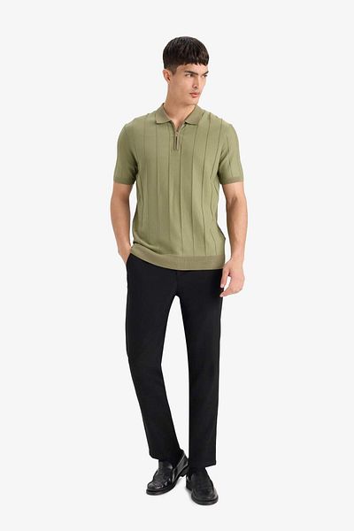 DeFacto Standard Fit Knitwear Short Sleeve Polo T-Shirt F1945Ax25Au