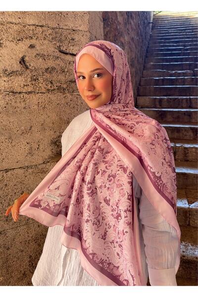 Ahsenhijab Retro Desen Pamuk Soft Şal Romantik Seri