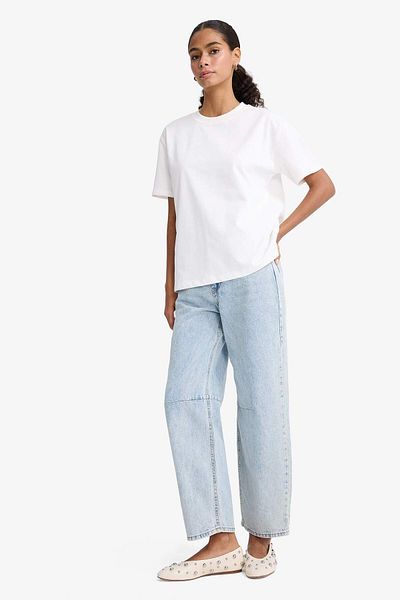 DeFacto Regular Fit Crew Neck Basic Plain Premium Short Sleeve T-Shirt F7105Ax25Au