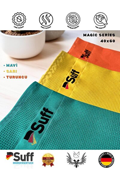 Midkan Pânză din microfibră 3 bucăți 40x60 Seria Magic pentru toate suprafețe...