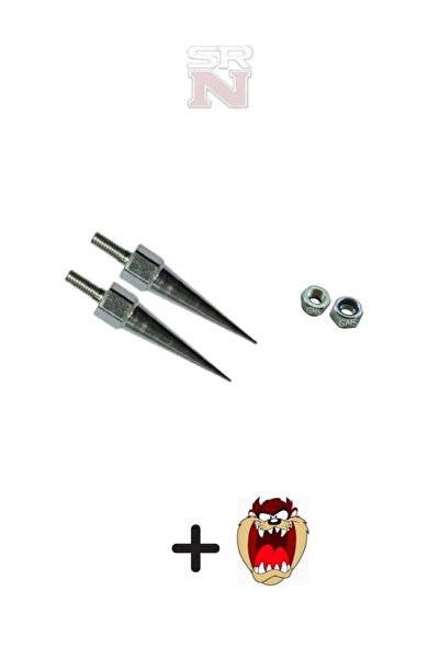 GMS Cg Cup Modifiye Gri Sivri Vida + Fiberli Somun Seti 2 Adet+Tzmnya sticker set SRN