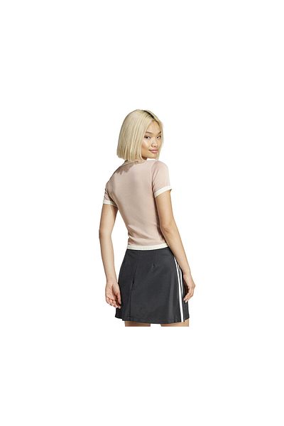 adidas Tricou casual pentru femei tricotat 3S Tee JJ0962 roz
