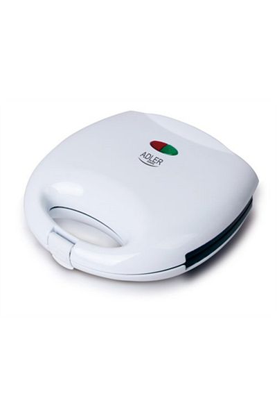 Adler Europe Adler | Opiekacz do kanapek | AD 301 | 750 W | Liczba talerzy 1 | Liczba ciastek 2 | Biały