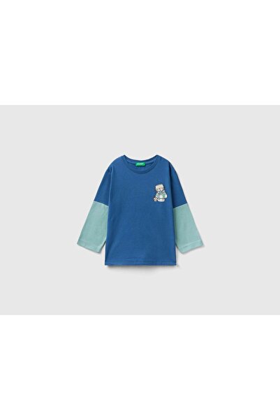 United Colors of Benetton Multicolor Sleeve Kids' T-Shirt