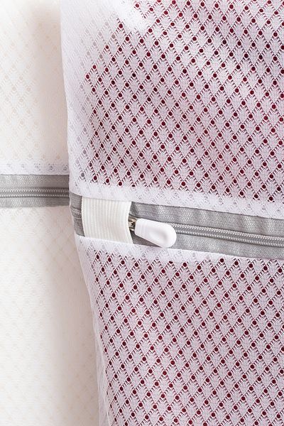 Porsima 3130 2-Piece Zippered Compartment Laundry Shoe Washing Net Anti-Deformation Bag Net 30X40 cm