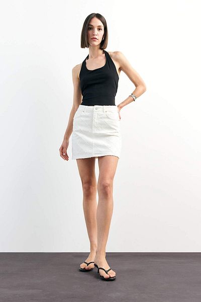 DeFacto Jean Mini Fusta F9558AX25SM
