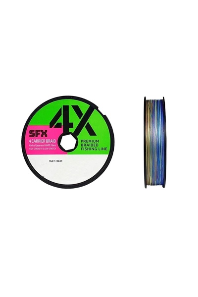 SUFIX 4X Carrier Line Fishing Line Lo Vis Green - 0.370mm - 135m - 50lb