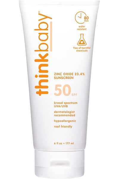 Think Thinkbaby Safe Sunscreen SPF 50+ - 6oz Family Size