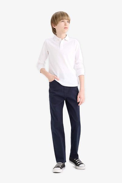 DeFacto Boy's Straight Leg Gabardine Trousers U3254A625Au