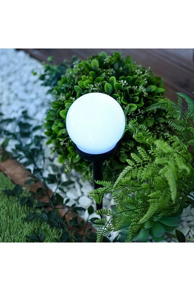 jumi Lampa solarna KULA 10cm ogrodowa LED czujnik