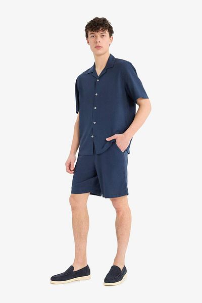 DeFacto Relax Fit Waist Lace-Up Bermuda Shorts D9913Ax25Au