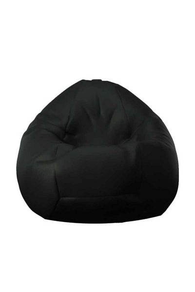 Pufrelax Fotoliu Nirvana Gigant Fotoliu, Piele Ecologică - Spate 2 Negru