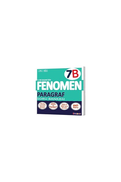 Fenomen Yayıncılık Gama Yayınları 7. Sınıf Fenomen Paragraf Soru Bankası (B)