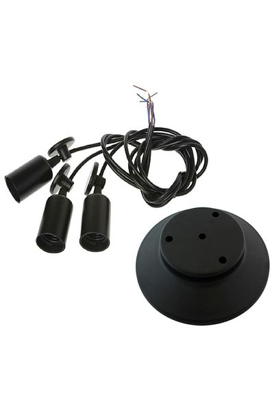 Aptel Chandelier, 3 light points, 110 cm, black