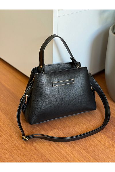 Bagnest Useful Women's Hand and Shoulder Bag with Slats on the Front