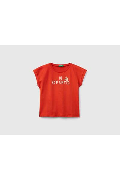 United Colors of Benetton Girls' Short Sleeve Organic Cotton T-Shirt
