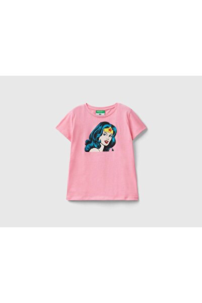 United Colors of Benetton تي شيرت وندر وومن للأطفال بأكمام قصيرة