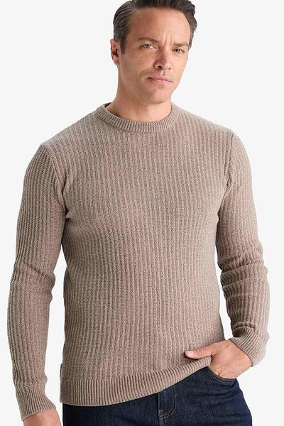 DeFacto Standard Fit Crew Neck Sweater Sweater E0811Ax25Wn