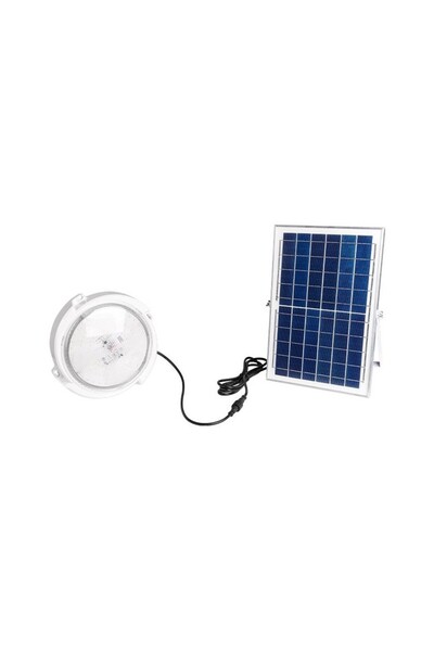 MasterLED Proiector solar LED de grădină, autonomie 14h, telecomandă, 5000K, 2800lm, 120W, 120 surse, alb