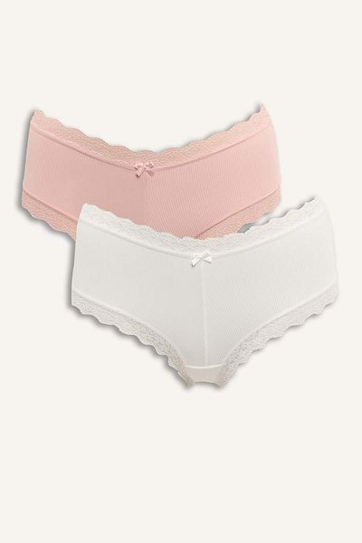 DeFacto Lace Detailed Micro 2-Piece Hipster Panties -Fall in Love F0236Ax25Au